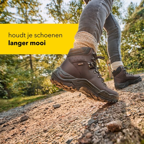 AllisWay Schoenenrekspray voor leer, suède, lakleer, voor het verlichten van het knarsen van de voeten, 100 ml met handdoek