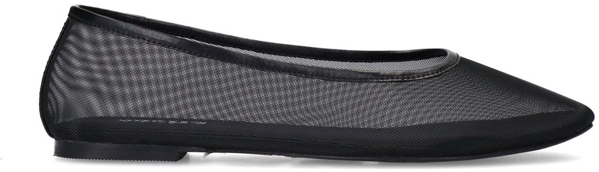 Sacha - Dames - Zwarte mesh ballerina's - Maat 36