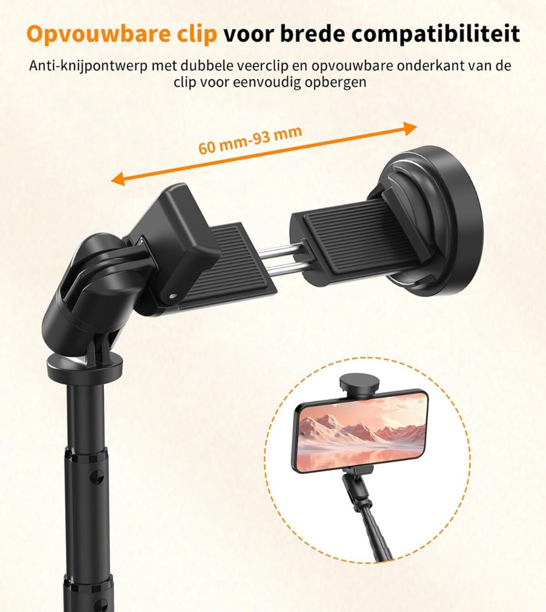 ApexArte® Monopod Verstelbaar - Multifunctioneel Statief en Selfiestick
