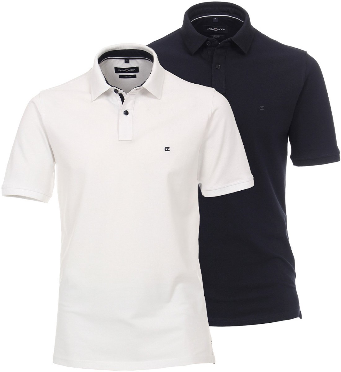 CASAMODA Heren poloshirt 2 pack Basic