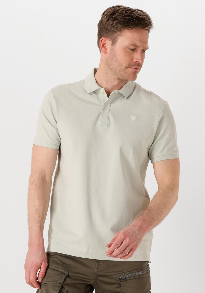 G-Star Raw Dunda Slim Polo Ss Polo’s & T-shirts Heren Polo shirt Beige