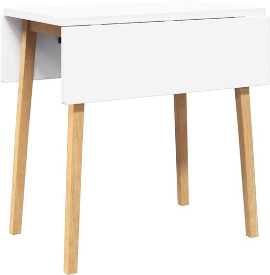 Eettafel O-frame 60x60x75,5 cm massief grenenhout en staal