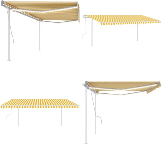 Leudus Luifels Volant Luifeldoek Zonnescherm Vervangstoffen 3,83m * 23cm SPD025 Zonnescherm reeds genaaid, 4x0.21m