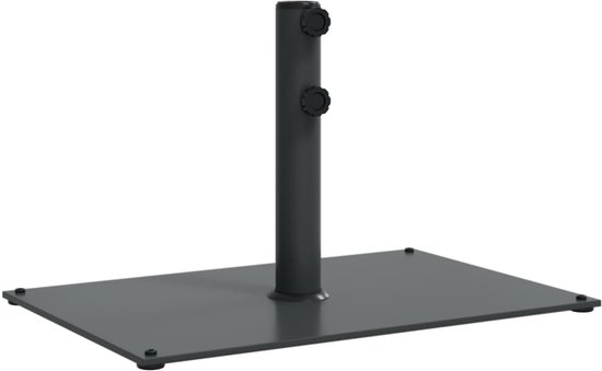 vidaXL Parasolvoet voor stokken van Ø32/38/48 mm 15 kg rechthoekig - Parasolvoet - Parasolvoeten - Parasol Voet - Voet Parasol