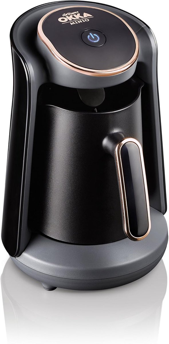 Kompaktes Design Türkische Kaffeemaschine mit Überlaufschutz-Sensor - Leicht zu reinigen und energy-efficient - Ideal für Liebhaber traditioneller Kaffees - 4 Seiten Kupfer