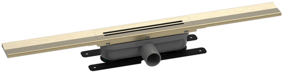 Easy drain R-line Clean Color douchegoot 90cm brushed brass