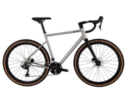 RINOS Atlas1.0 - Titanium Gravelfiets - Gravel Bike - Shimano GRX400 - 20 versnellingen- hydraulische schijfremmen - lichtgewicht - allround fiets voor elk terrein - 54