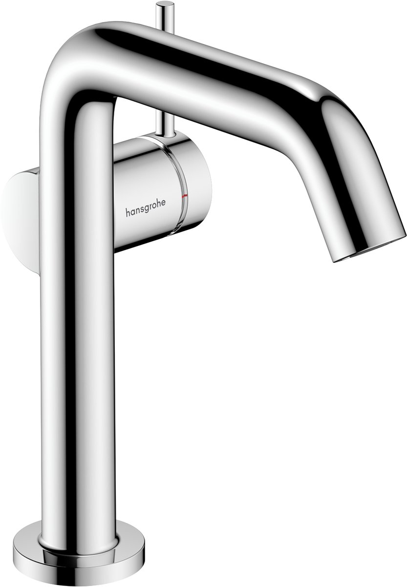 Hansgrohe Tecturis s Wastafelkraan - 1-gats - bm - 150 fine - coolstart - met push open met vaste uitloop - voorsprong 13.9cm - hoogglans chroom