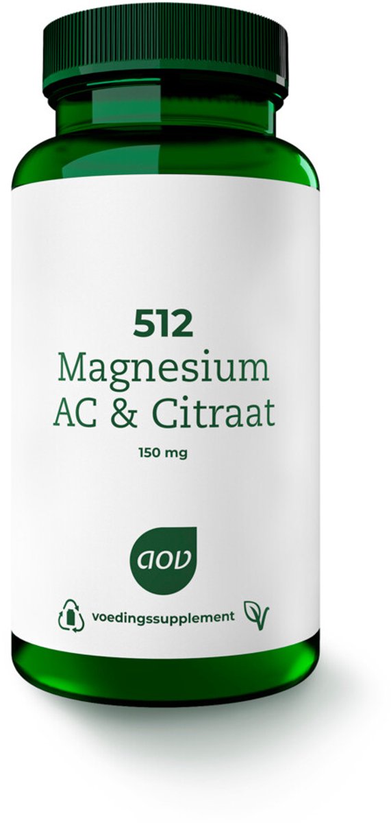 AOV 512 Magnesium AC & Citraat - 2 x 60 tabletten - Voordeelverpakking