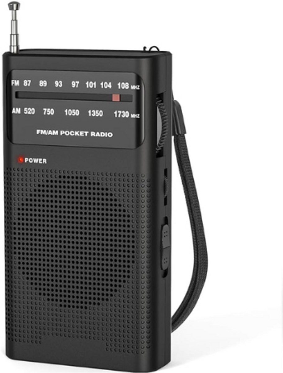 Noodradio - Solar Opwindbaar - Solar powerbank - Zonneenergie - Survival Noodpakket - Zaklamp Oplaadbaar - AM/FM - Noodrantsoen - Zwart