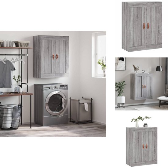 Wandkast 69,5x34x90 cm bewerkt hout oud houtkleurig kopen? | .nl