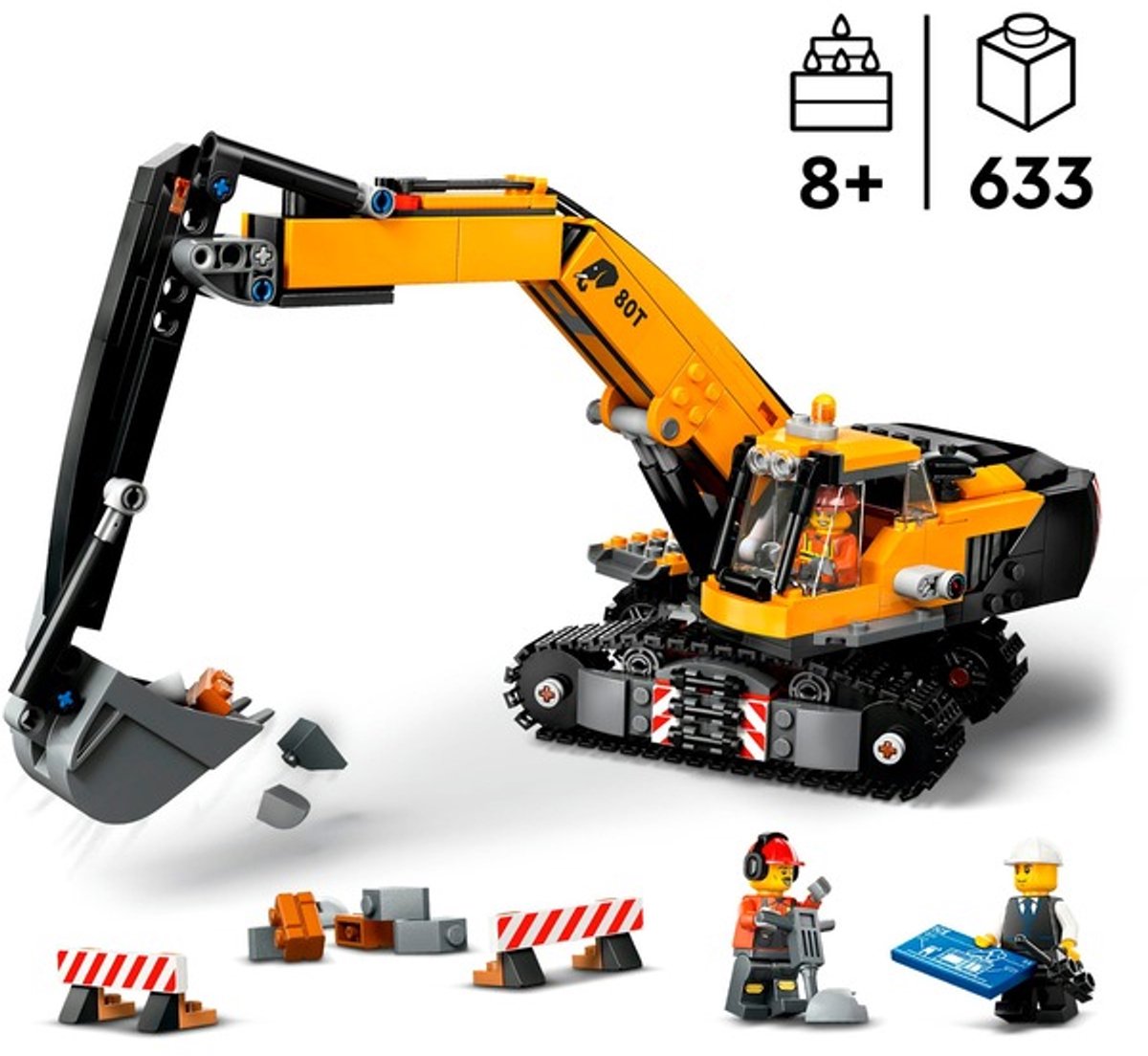 LEGO City Gele graafmachine Voertuig Speelgoed voor Kinderen 60420 — cadeau in Spellen & Speelgoed - foto 3
