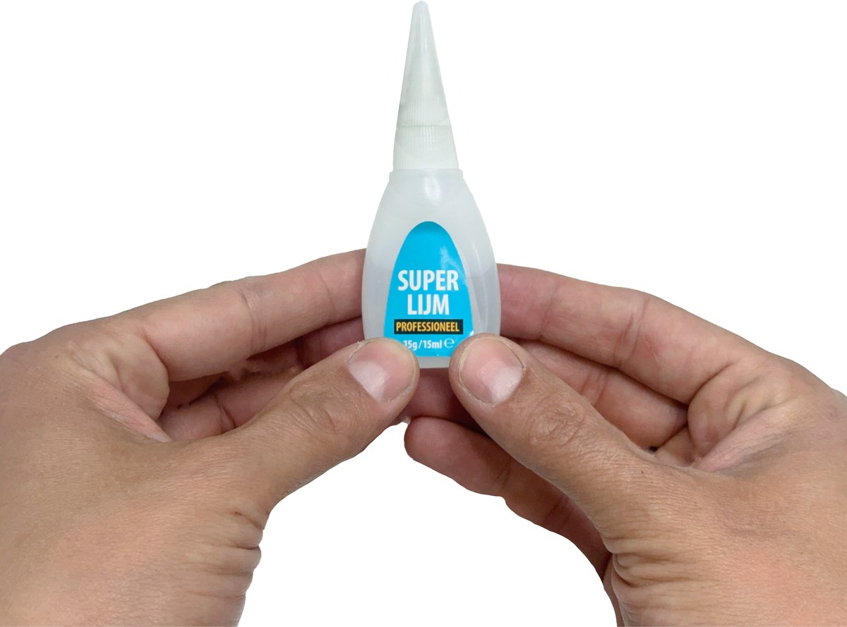 Superlijm voor plastic 25g - waterproof, hittebestendig & met naaldsluiting