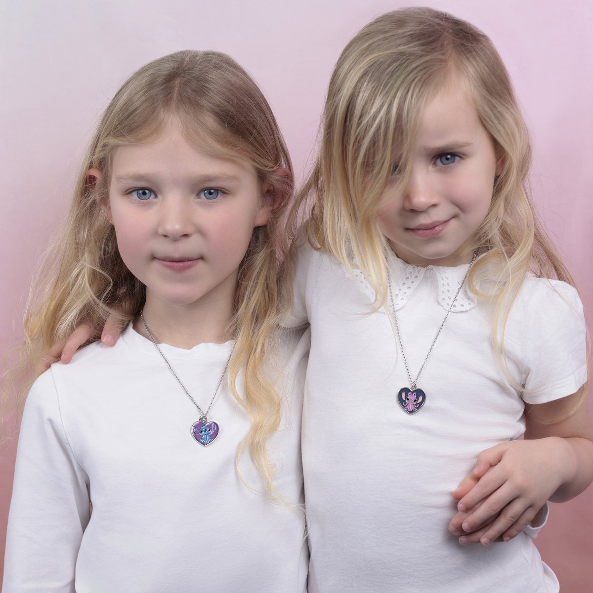 Fashion Stitch and Angel BFF Necklace set