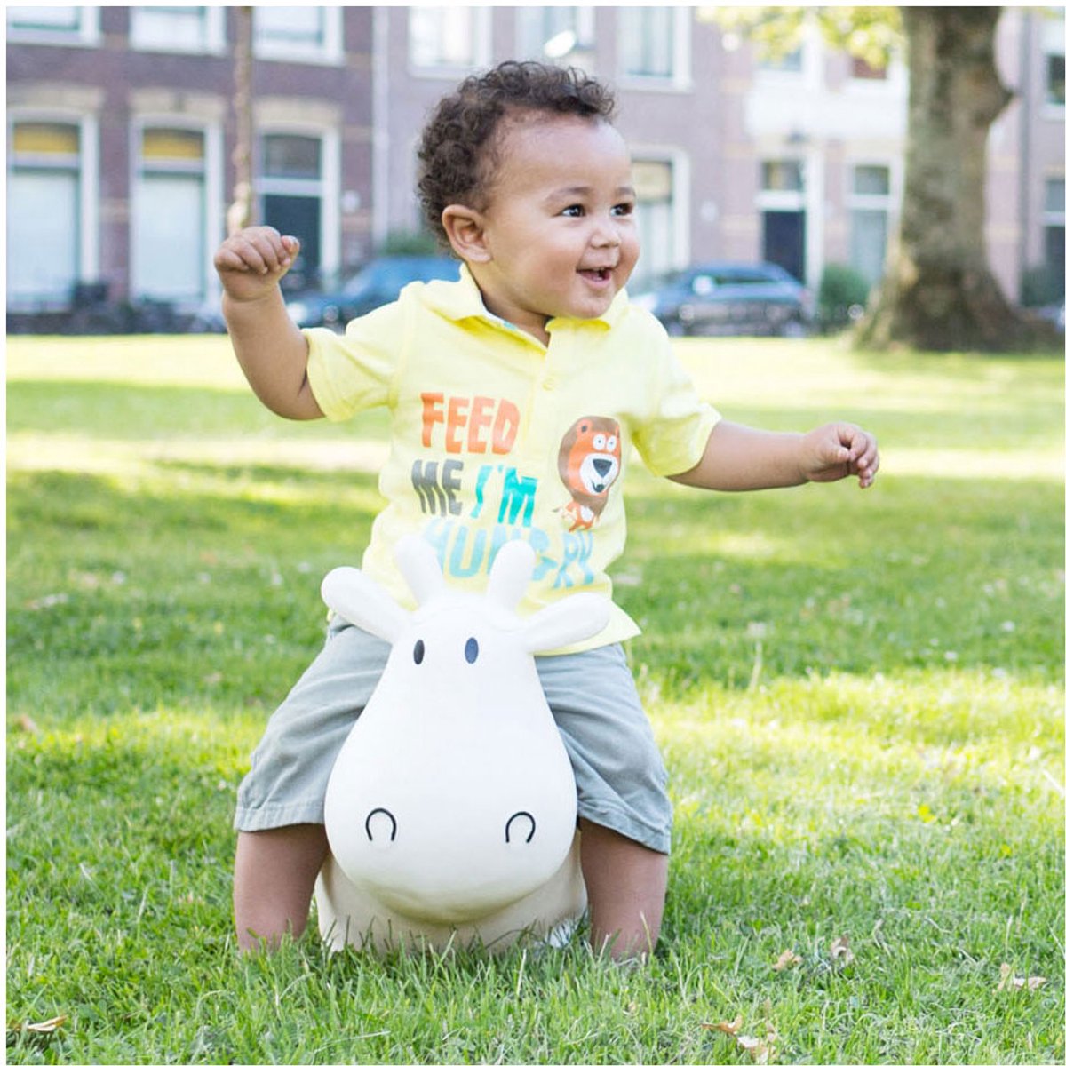 BS Toys Skippydier - Springkoe Jumpbal - Speelgoed Hopperbal - Jumping Dieren - Bounce bal koe - Kinderspeelgoed - Speelgoed 2 Jaar - Inclusief Pomp - Tot 50 kg Gewicht - Cadeau kind — afbeelding 8
