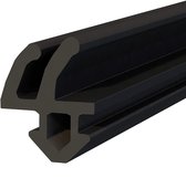 DQ-PP raamafdichting, Zwart, 5 meter, S-1388 Rehau, PVC-raam, Rubber afdichting Afdichtingsband, Kunststof raamafdichtingen, ALU-profielafdichting Deurafdichting