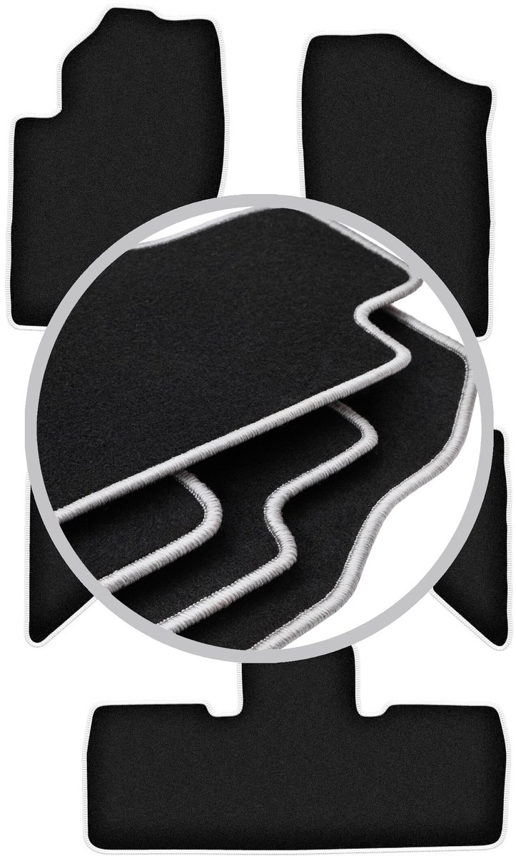 CARLUX-SILVER automatten voor: Nissan Pathfinder 7-zits (vóór facelift) (2005-2010)