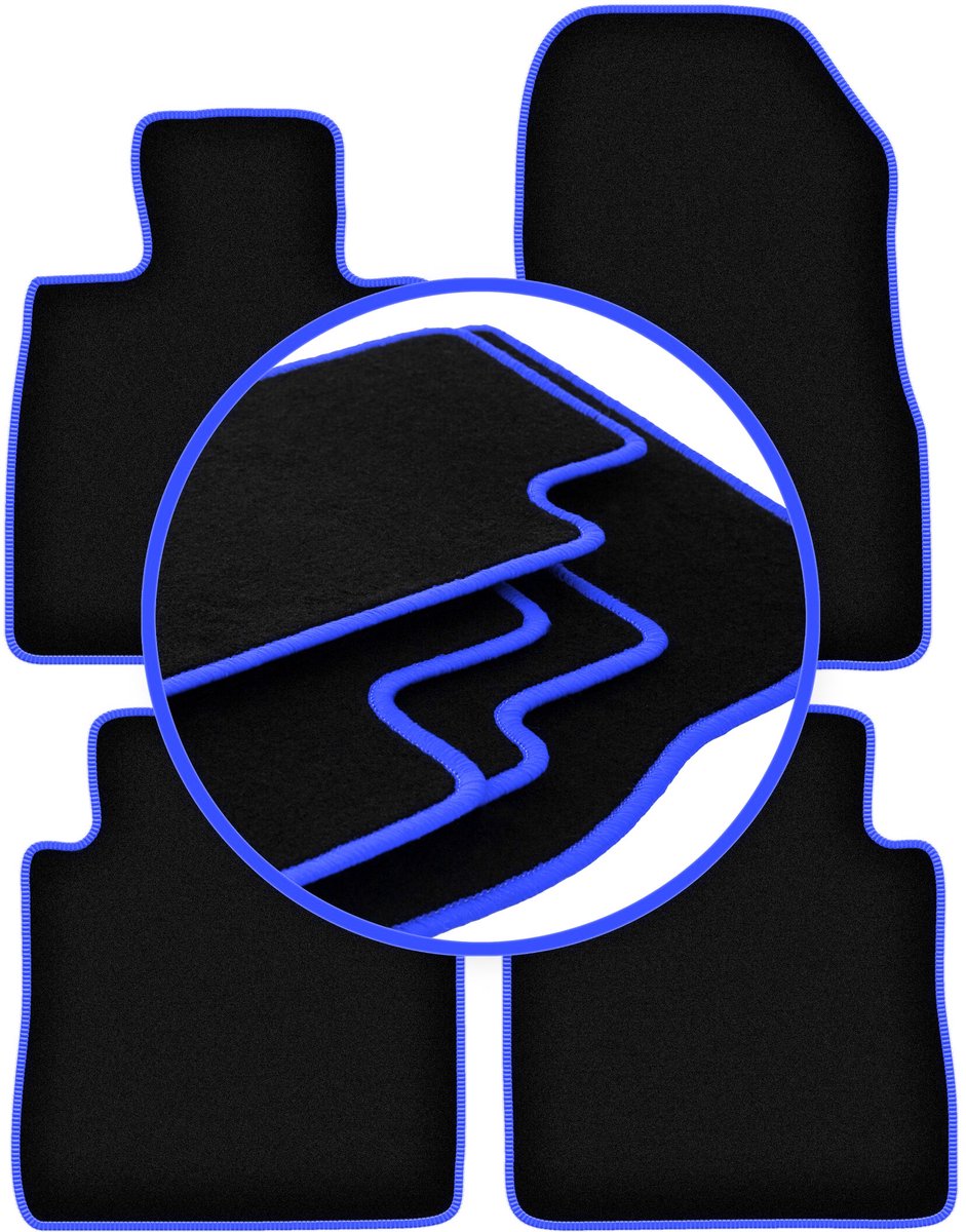 CARLUX-BLUE automatten voor: Nissan Note II hatchback (2012-)