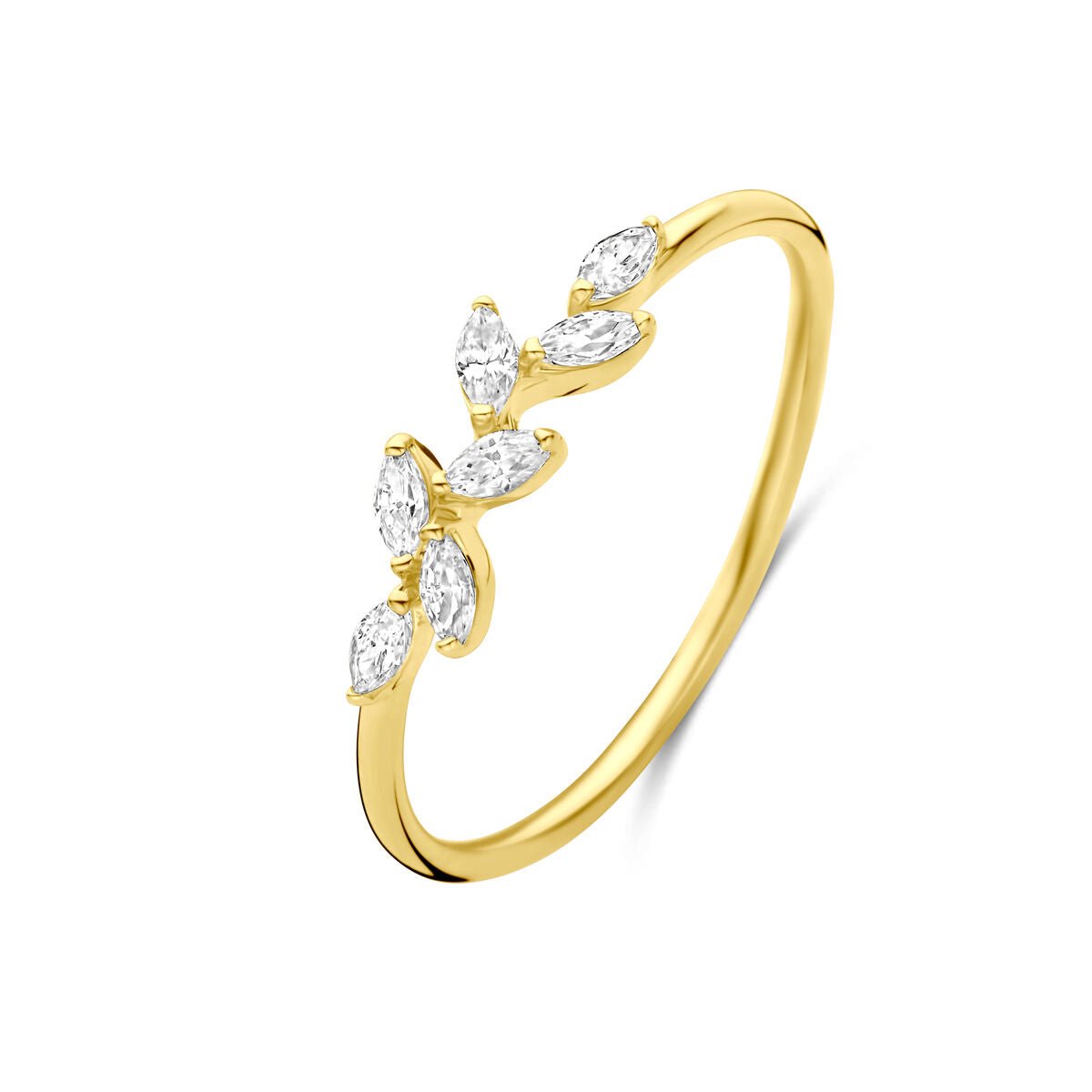 14K Geelgouden Ring Zirkonia 4034146