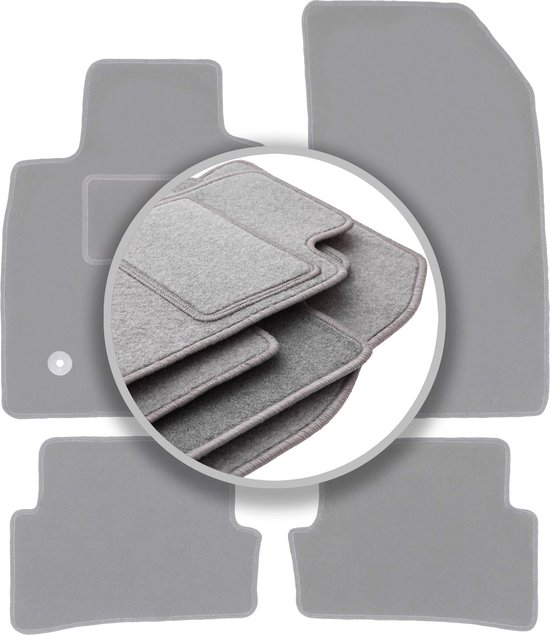 Tapis De Voiture Sur Mesure Pour Renault Clio 1 (1990-1998) - 4 Pièces En Moquette Avec Broderie RS - 8