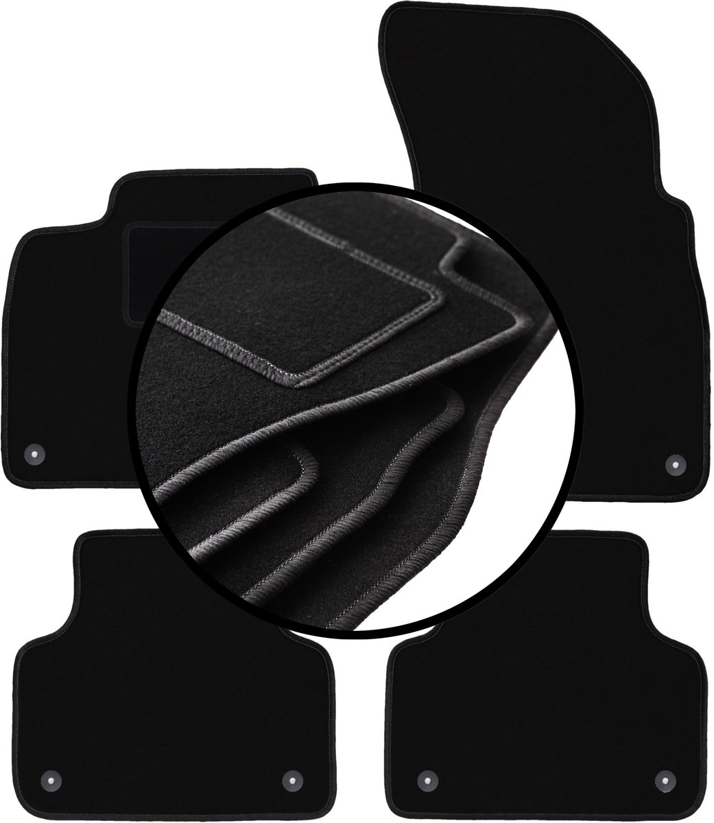 Complete set veloursmatten voor: Audi Q7 II SUV (2016-)