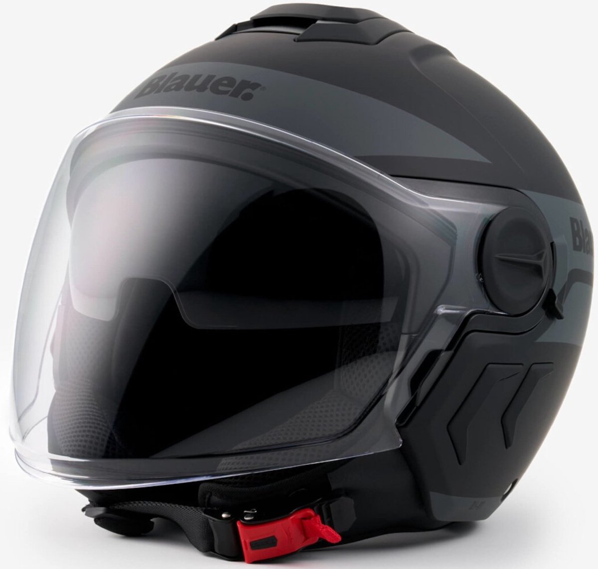 Blauer Demi Jet DJ-01 Graphic B Zwart Jethelm - Maat L - Helm