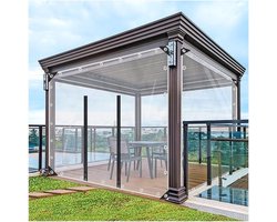 Home & Marker - Pergola Zeil - Pergola Doek - Terrasoverkapping - Tuinscherm - Transparant Zeil - 2x3 Meter - COVERKA