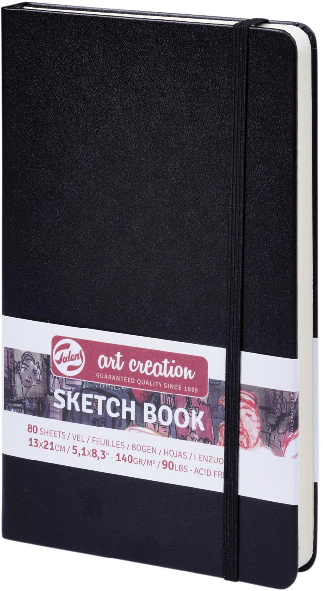 Talens Art Creation Schetsboek Zwart 13 x 21 cm 140 g 80 Vellen