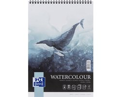 Aquarelblok oxford watercol a5 20v 300gr spiraal