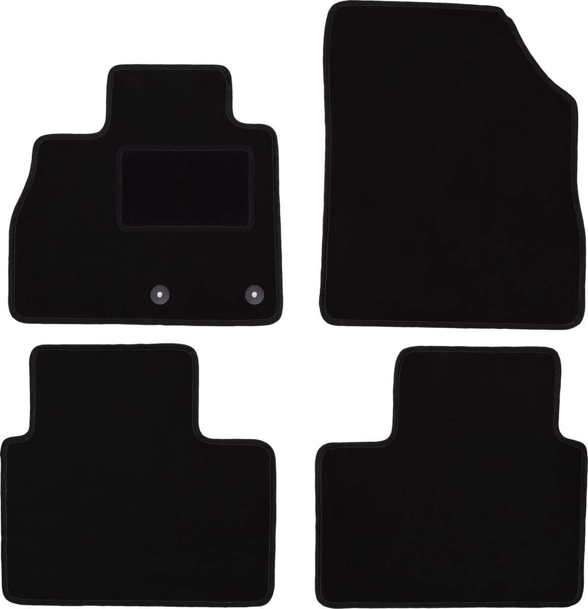 Zwarte veloursmatten voor: Renault Scenic IV minivan (2016-)