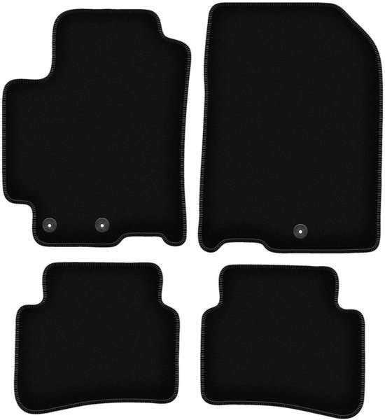 Tapis de sol en velours noir BASIC pour crossover Kia Stonic (2017-)