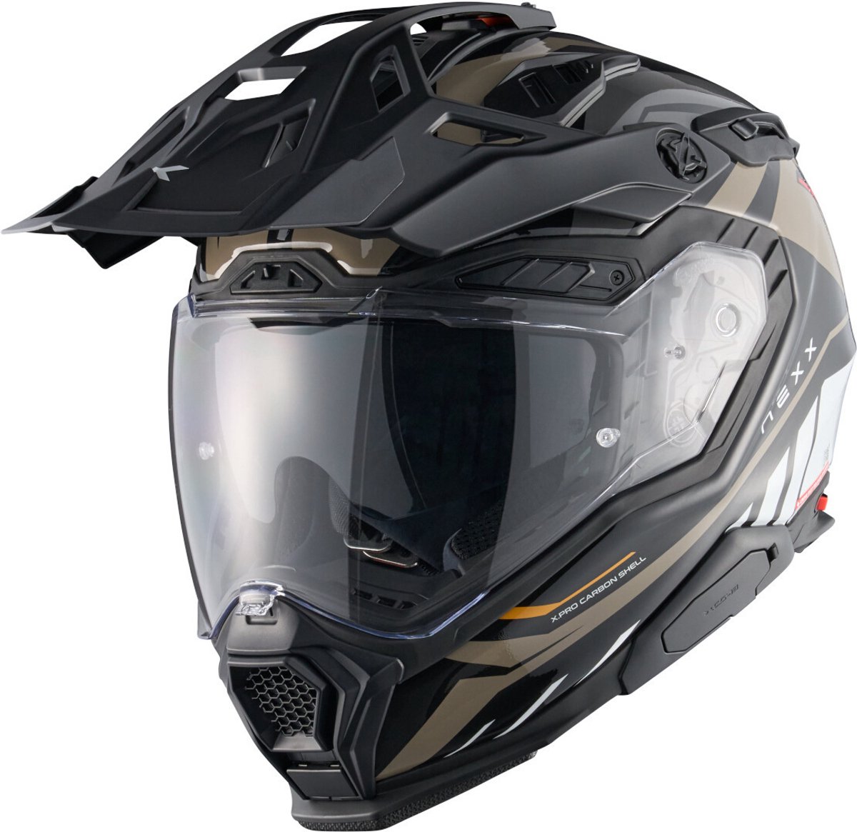 Nexx X.WED 3 Gobi Zwart Sand Wit Adventure Integraalhelm - Maat M - Helm