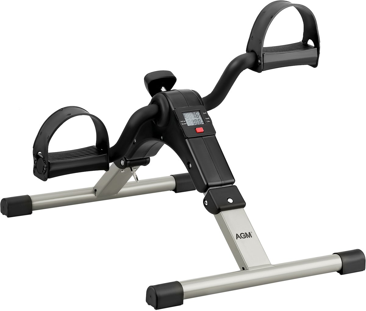 AGM Stoelfiets Z03 - Bureaufiets - Deskbike - Fietstrainer - Mobiliteitstrainer - Instelbare weerstand - Opvouwbaar - Hometrainer - Met LCD scherm - Fitness