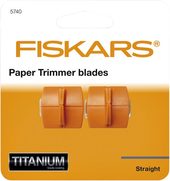 Origineel Fiskars reservemes, titanium rolmes voor zigzagsneden, incl. meshouder, 45 mm, staal met titanium coating, 1066045