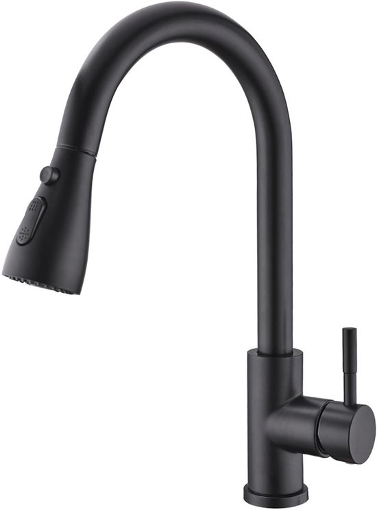 Good Price Brushed Gold Single Hole Pull Down Spray Kitchen Sink Mixer Faucet Al