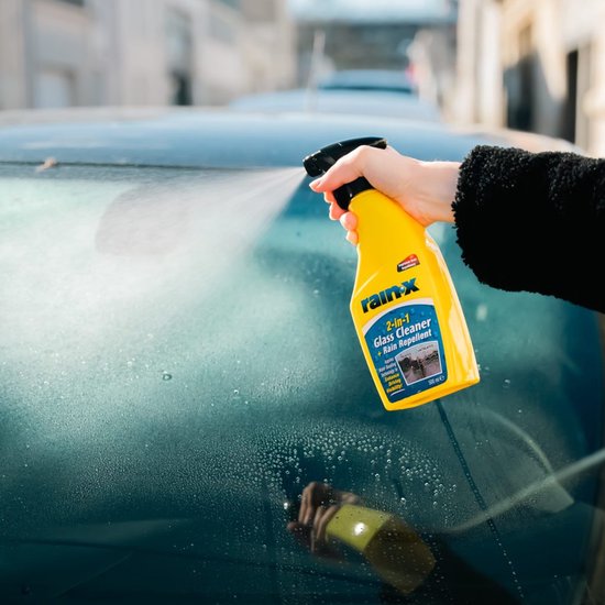 Rain-X 2-in-1 Ruitenreiniger & Regenafstotend 500ml – Reiniging Zonder Strepen – Regen Parelt Direct Af – Snel & Effectief Gebruik