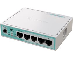 Mikrotik Hex 5 Gigabit Ports 512 Mb Ram E50ug Router Zilver One Size / EU Plug 220V