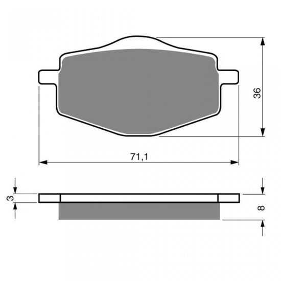 Levier De Frein Droit – Yamaha / MBK XC 125 Flame & Cygnus 1996-2003 – Neuf