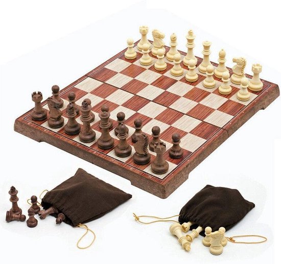 Original School Chessboard Prachtig Schaakbord Met Karaktervolle Pionnen | bol.com