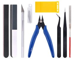 WiseGoods Premium 14-Delige Model Tool Kit - Advanced Modelbouw & Miniatuur Reparatie Set - Gereedschap - Handgereedschap - Tools