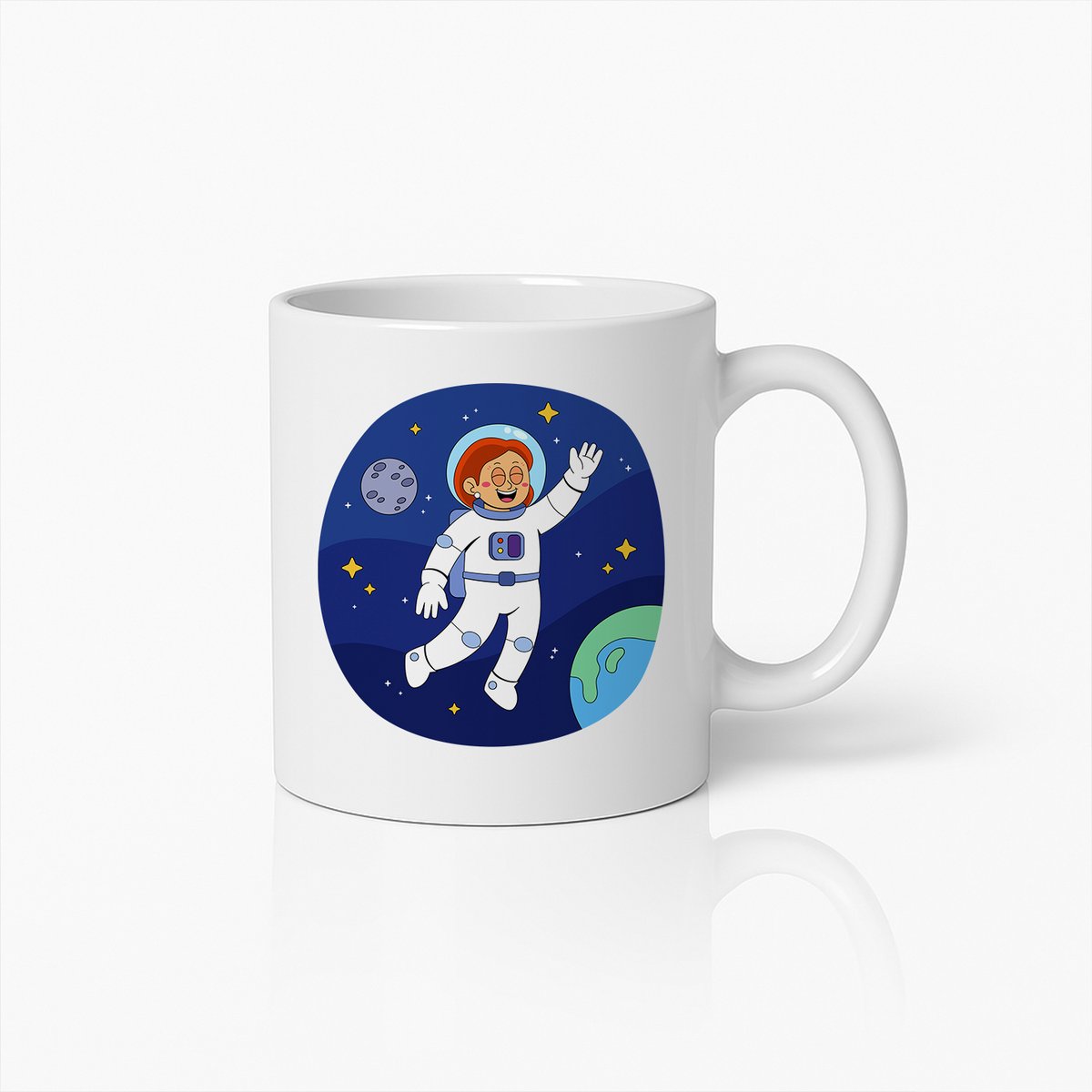 Astronauten Avontuur Mok – Leuke Ruimte Beker voor Kinderen, Dromers & Ruimtefans
