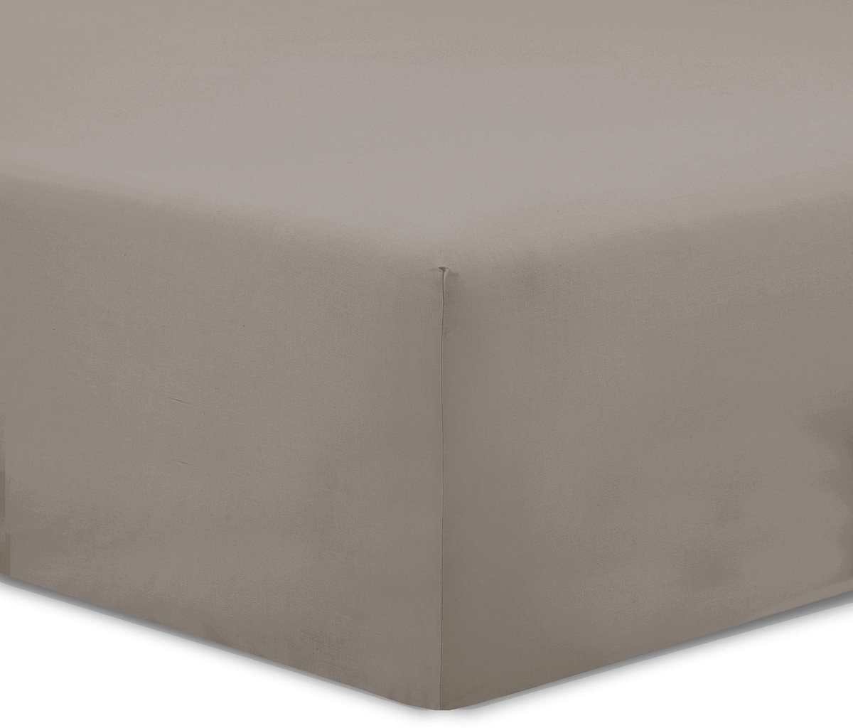 Unyqoos Zacht en Elastisch Hoeslaken voor Comfortabele Nachtrust - 160 x 200 cm Taupe Katoen