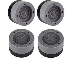 Trillingsdemper – 4 Stuks Antislip Trillingsdempers – Voor Wasmachine – Droger – Geluidsisolatie – Anti-Trillingsmat – Grijs