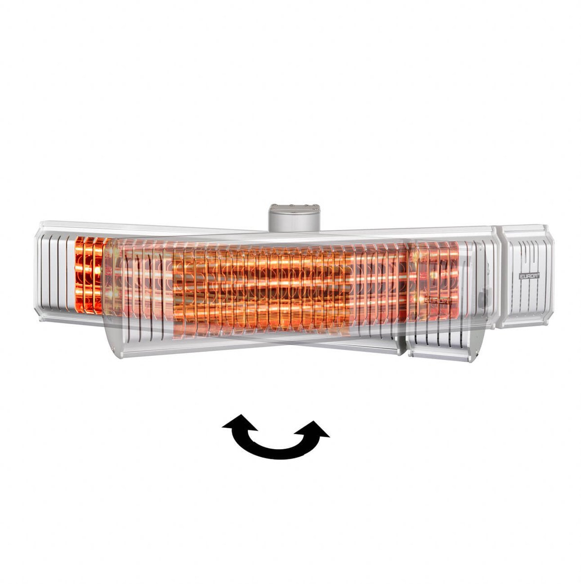 Eurom Golden 2000 Amber Rotary - Patio/Parasol Heater, Remote Control