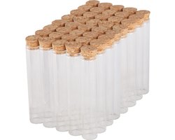 Dayshake Reageerbuisjes met kurk - 40 stuks - 15 cm x 3 cm - Flesjes - Proefbuisjes glas - Glazen Buisjes voor Doopsuiker