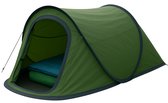 HIXA Pop-Up Tent - 1 Persoons - Groen - festival - 220x120x95cm - Kamperen
