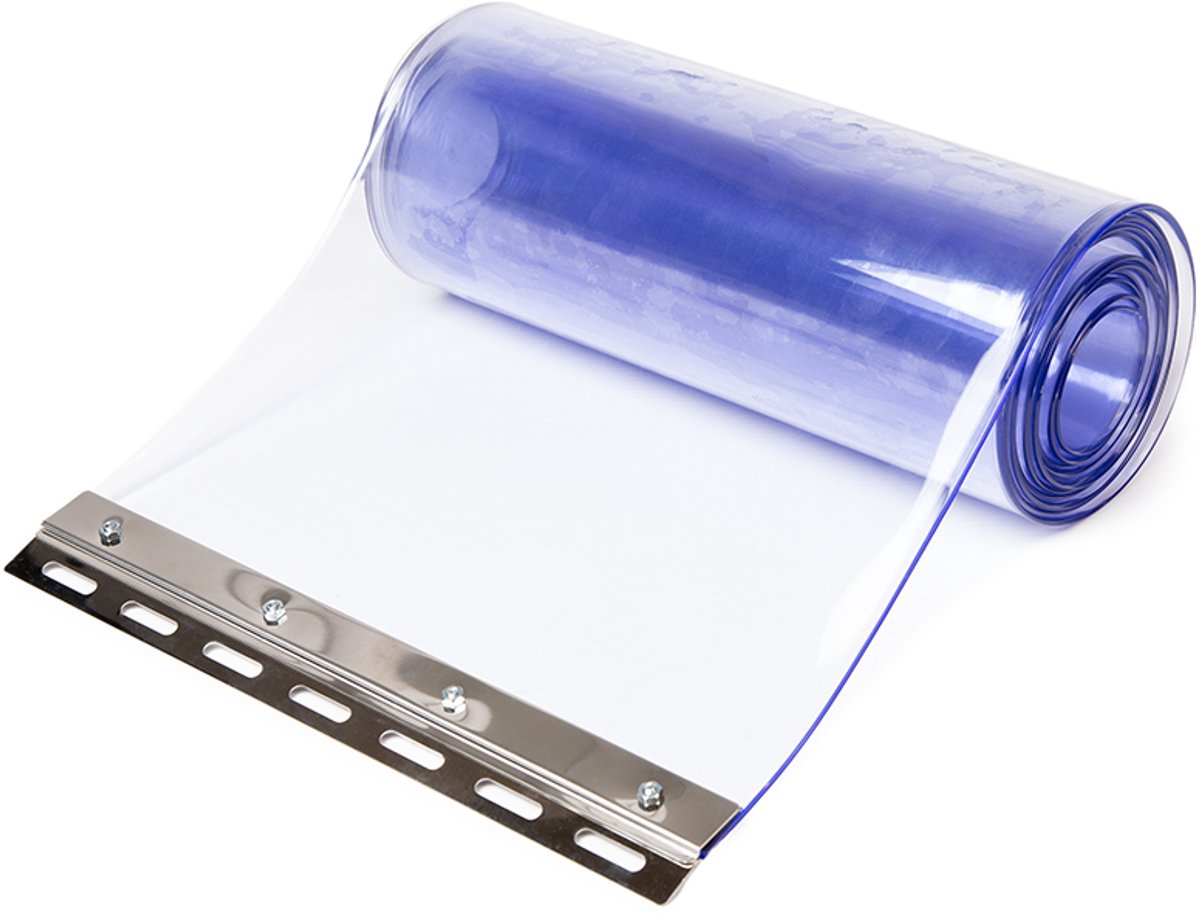 Rubbermagazijn - PVC Strokengordijn - 200x2mm - met klemset - Lengte 3 meter - Kunststof Lamellen