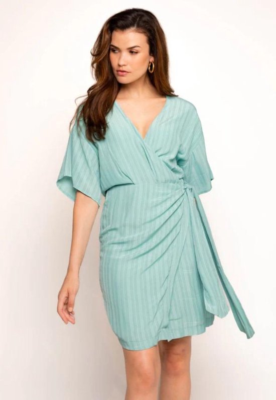 Robe Freebird Robe Kolette Ss Wv Str 1622 Aqua Green Taille Femme - L