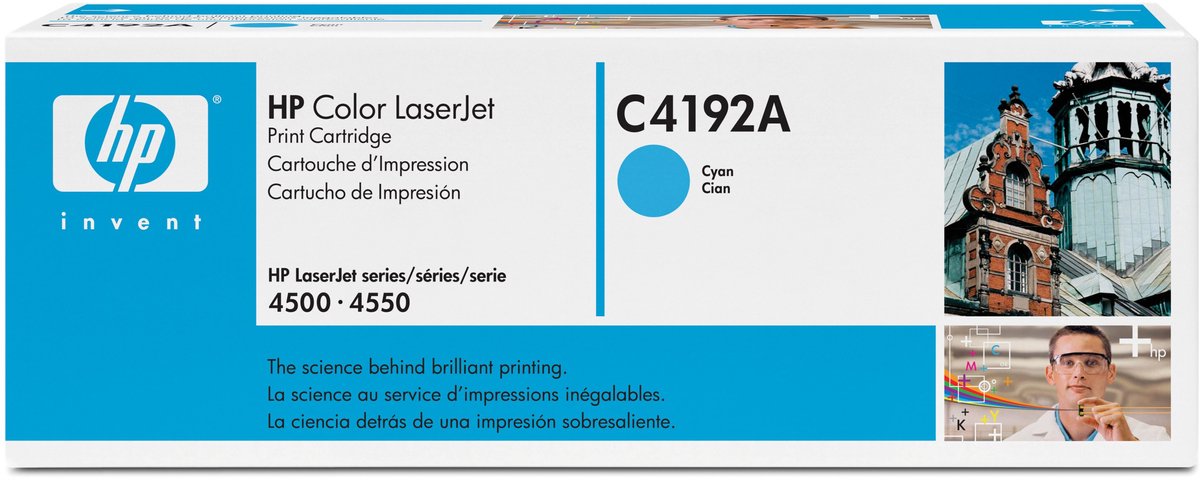HP 92A - Tonercartridge Cyaan