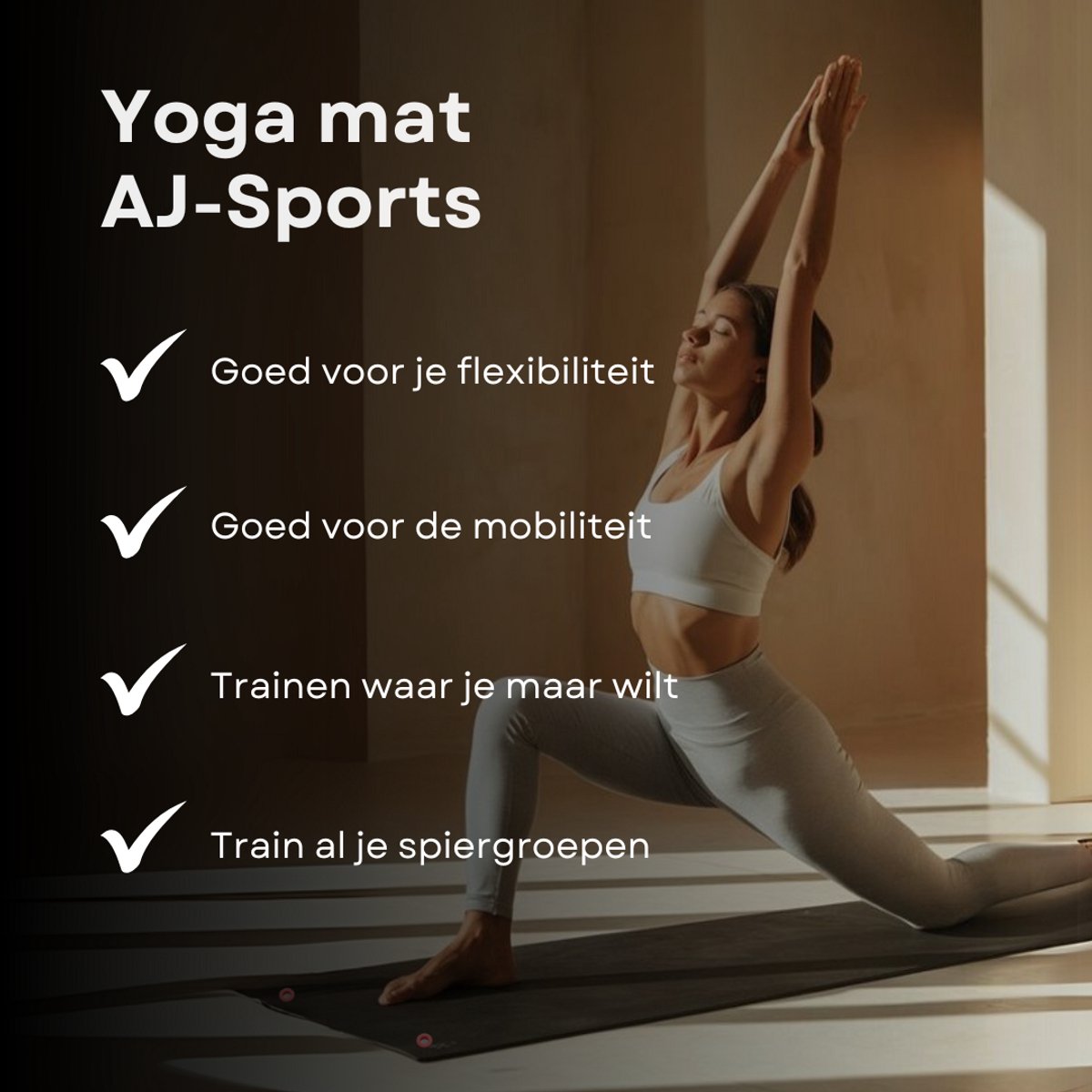 AJ-Sports Fitness Mat Extra dik - 1.5 cm dik thumbnail 2